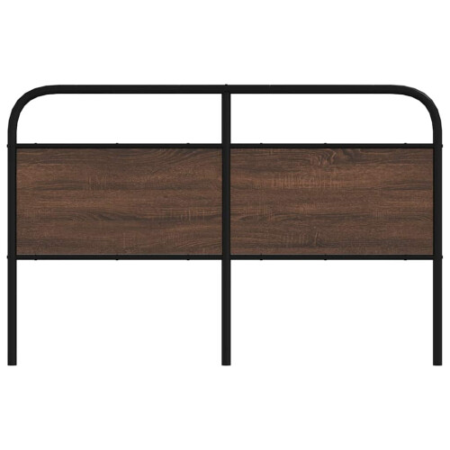 Berkfield Replace Headboard Brown Oak 150 cm Steel and Engineered Wood 2
