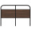 Berkfield Replace Headboard Brown Oak 140 cm Steel and Engineered Wood 3