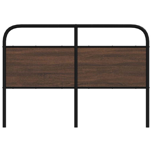Berkfield Replace Headboard Brown Oak 140 cm Steel and Engineered Wood 2