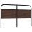 Berkfield Replace Headboard Brown Oak 150 cm Steel and Engineered Wood 5