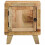 Berkfield Bedside Cabinet 40x32x46 cm Solid Wood Rough Mango 2