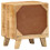 Berkfield Bedside Cabinet 40x32x46 cm Solid Wood Rough Mango 4
