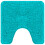Berkfield Anti-slip Bath Mat Set 3 pcs Turquoise PP 5