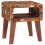 Berkfield End Table with Shelf Brown 40 x 32 x 46 cm Solid Reclaim Wood 2