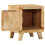 Berkfield Bedside Cabinet 40x32x46 cm Solid Wood Rough Mango 5