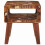 Berkfield End Table with Shelf Brown 40 x 32 x 46 cm Solid Reclaim Wood 4