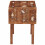 Berkfield End Table with Shelf Brown 40 x 32 x 46 cm Solid Reclaim Wood 5