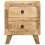 Berkfield Bedside Cabinet 2 pcs 40x32x46 cm Solid Wood Rough Mango 2