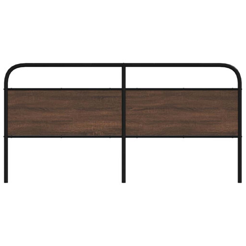 Berkfield Replace Headboard Brown Oak 180 cm Steel and Engineered Wood 2