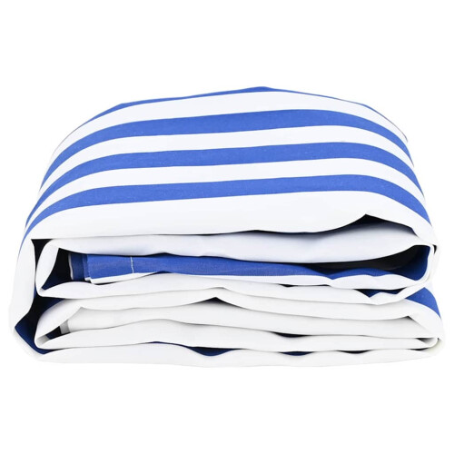 Berkfield Awning Replacement Blue and White 1000 x 160 cm 2