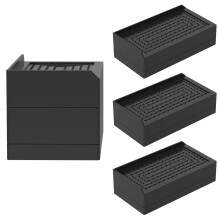 4 Pcs Bed Risers Non Slip Stackable Furniture Risers for Sofa Chair Desk Refrigerator Left Side Fit