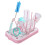Folding Bottle Drying Rack with Integrated Drain Surface, Compact Pink Tray for Baby Bottles 4