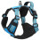 Berkfield Dog Harness with Reflective Stripes Adjustable Blue XL 5