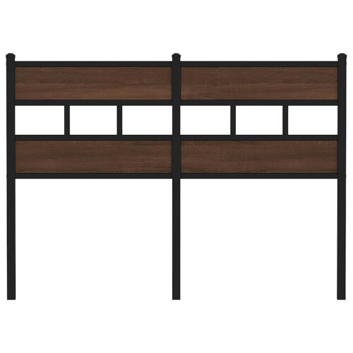 Berkfield Replace Headboard Brown Oak 120 cm Steel and Engineered Wood 2