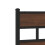 Berkfield Replace Headboard Brown Oak 120 cm Steel and Engineered Wood 5