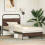 Berkfield Bed Frame without Mattress 90x190 cm Brown Oak Engineered Wood 4