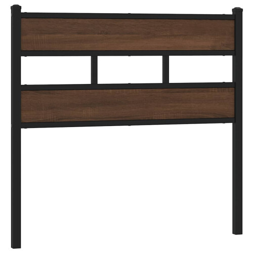 Berkfield Replace Headboard Brown Oak 75 cm Steel and Engineered Wood 1