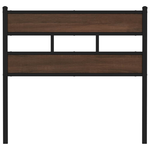 Berkfield Replace Headboard Brown Oak 75 cm Steel and Engineered Wood 2