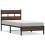 Berkfield Bed Frame without Mattress Brown Oak 90x190 cm Single Engineered Wood 2
