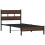 Berkfield Bed Frame without Mattress Brown Oak 90x190 cm Single Engineered Wood 3