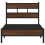 Berkfield Bed Frame without Mattress Brown Oak 90x190 cm Single Engineered Wood 4