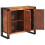 Berkfield Sideboard with Doors Brown Solid Reclaimed Wood and Metal 2