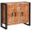 Berkfield Sideboard with Doors Brown Solid Reclaimed Wood and Metal 3