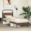 Berkfield Bed Frame without Mattress 80x200 cm Brown Oak Engineered Wood 4