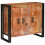 Berkfield Sideboard with Doors Brown Solid Reclaimed Wood and Metal 4