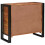Berkfield Sideboard with Doors Brown Solid Reclaimed Wood and Metal 6