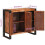 Berkfield Sideboard with Doors Brown Solid Reclaimed Wood and Metal 11