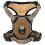 Berkfield Dog Harness with Reflective Stripes Adjustable Brown L 2