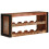 Berkfield Wine Rack Brown 100 x 45 x 33 cm Solid Reclaimed Wood 2