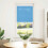 Berkfield Pleated Blind Blue 65x100 cm Fabric Width 64.4 cm Polyester 2