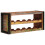 Berkfield Wine Rack Brown 100 x 45 x 33 cm Solid Reclaimed Wood 3