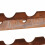 Berkfield Wine Rack Brown 100 x 45 x 33 cm Solid Reclaimed Wood 8