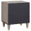 Berkfield Bedside Cabinet 2 pcs Grey 40 x 33 x 46 cm Solid Mango Wood 6