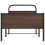 Berkfield Bed Frame without Mattress 100x200 cm Brown Oak Engineered Wood 5