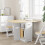 Berkfield Butterfly Dining Table Foldable Corona White Solid Wood Pine 3