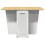 Berkfield Butterfly Dining Table Foldable Corona White Solid Wood Pine 4