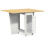 Berkfield Butterfly Dining Table Foldable Corona White Solid Wood Pine 7