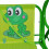 Berkfield Kids Swing Seat Green 4