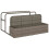 Berkfield Poolside Float Storage Grey 110x100x57 cm Poly Rattan 2