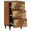 Berkfield Sideboard with Drawer Brown 40 x 33 x 75 cm Solid Mango Wood 2