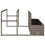 Berkfield Poolside Float Storage Grey 110x100x57 cm Poly Rattan 6