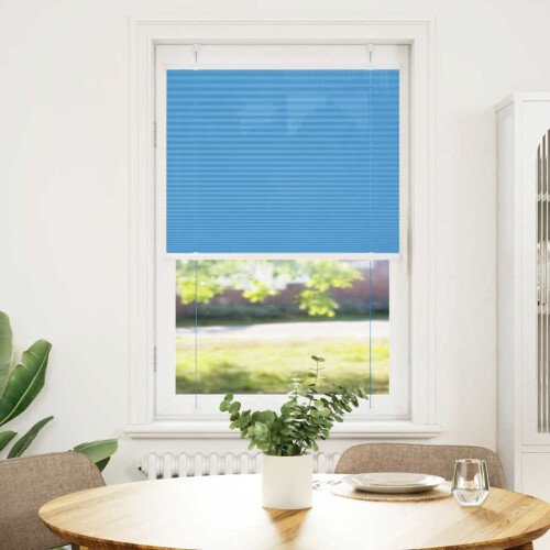Berkfield Pleated Blind Blue 75x150 cm Fabric Width 74.4 cm Polyester 1