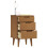 Berkfield Bedside Cabinet MOLDE Brown 40x35x65 cm Solid Wood Pine 3