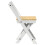 Berkfield Dining Chairs Foldable 4 pcs Corona White Solid Wood Pine 6