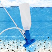 Pool Vacuum Brush with WaterDriven Action, Garden Hose Cleaner for Above Ground Pool and Spa