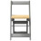 Berkfield Dining Chairs Foldable 4 pcs Corona Grey Solid Wood Pine 5